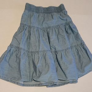 Cat & Jack size 4/5 girls chambray maxi skirt